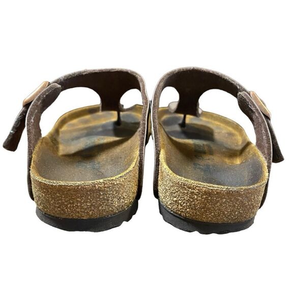 Women's Birkenstock Gizeh Birko-Flor Brown Thong Sandals Size 37 - Picture 4 of 11